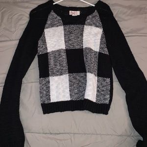 Light checkered sweater